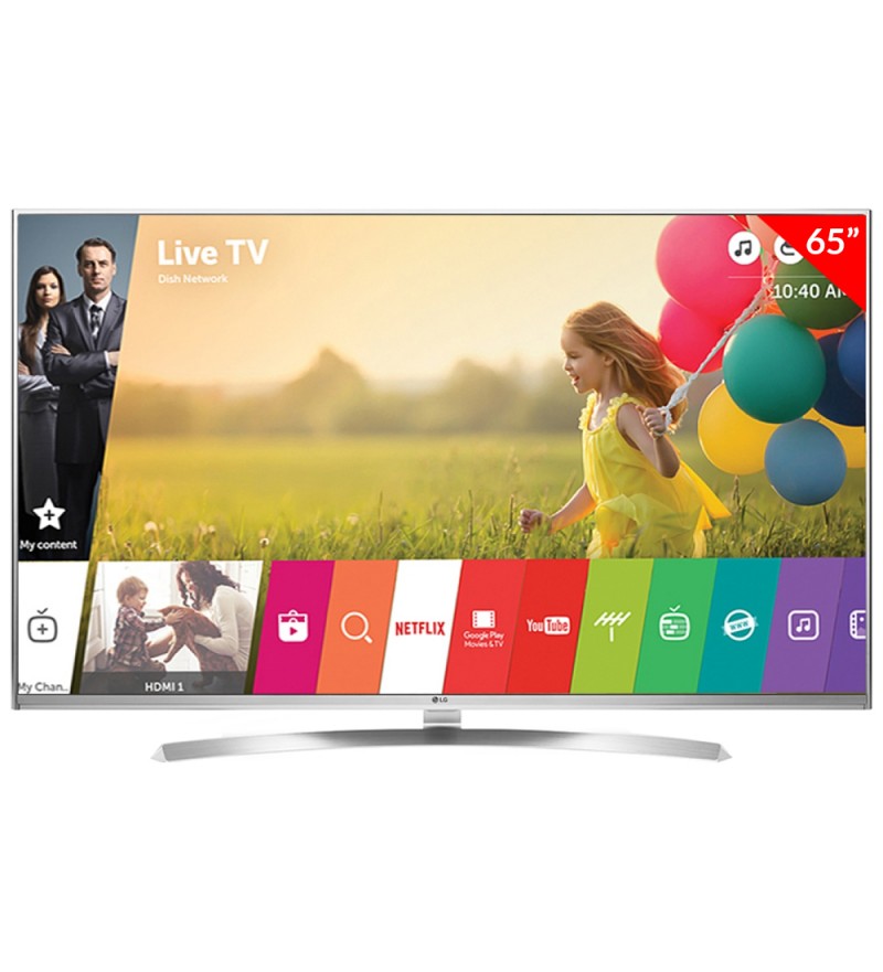 Smart TV LED de 65" LG 65UH8500 UHD 4K con HDMI/USB (2016) - Plata