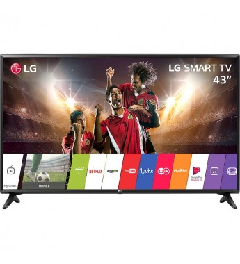 Smart TV de 43" LG 43LJ5500-Sa Full HD HDMI/USB/RJ45 + Convertidor Digital (2017) - Negro