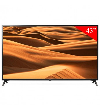 Smart TV LED de 43" LG 43UM7100 4K UHD con ThinQ AI/IPS/Wi-Fi/Bluetooth/Bivolt - Negro