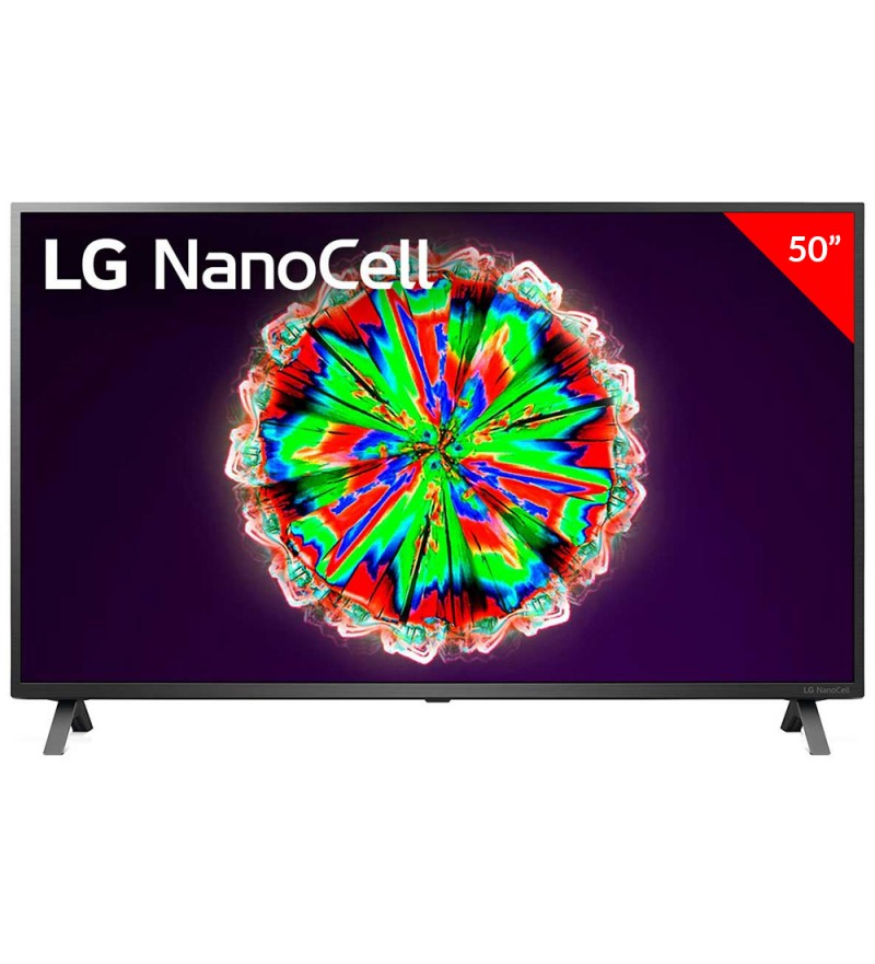 Smart TV LED de 50" LG 50NANO79SNA 4K UHD con Soporte de Pared NanoCell/AI ThinQ/Wi-Fi (2020) - Negro