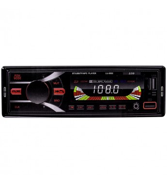 Reproductor de MP3 Automotriz Luo LU-5002 con Bluetooth/USB/MicroSD - Negro