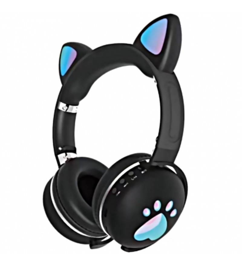Auricular Inalámbrico Luo Cat Ear ME-2 con Micrófono - Negro