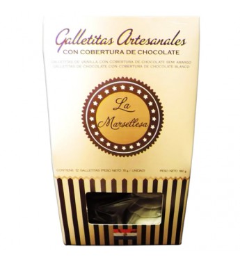 Galletitas La Marsellesa con Cobertura de Chocolate - 12 Unidades