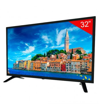 Smart TV LED de 32" Lennox LNX32S HD con Soporte de Pared Wi-Fi/Android/Bivolt - Negro
