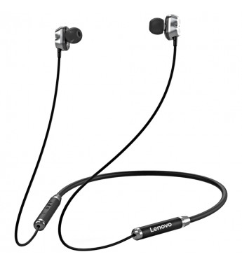 Auriculares Inalámbricos Lenovo Neckband Earphone HE08 Bluetooth/Micrófono - Negro