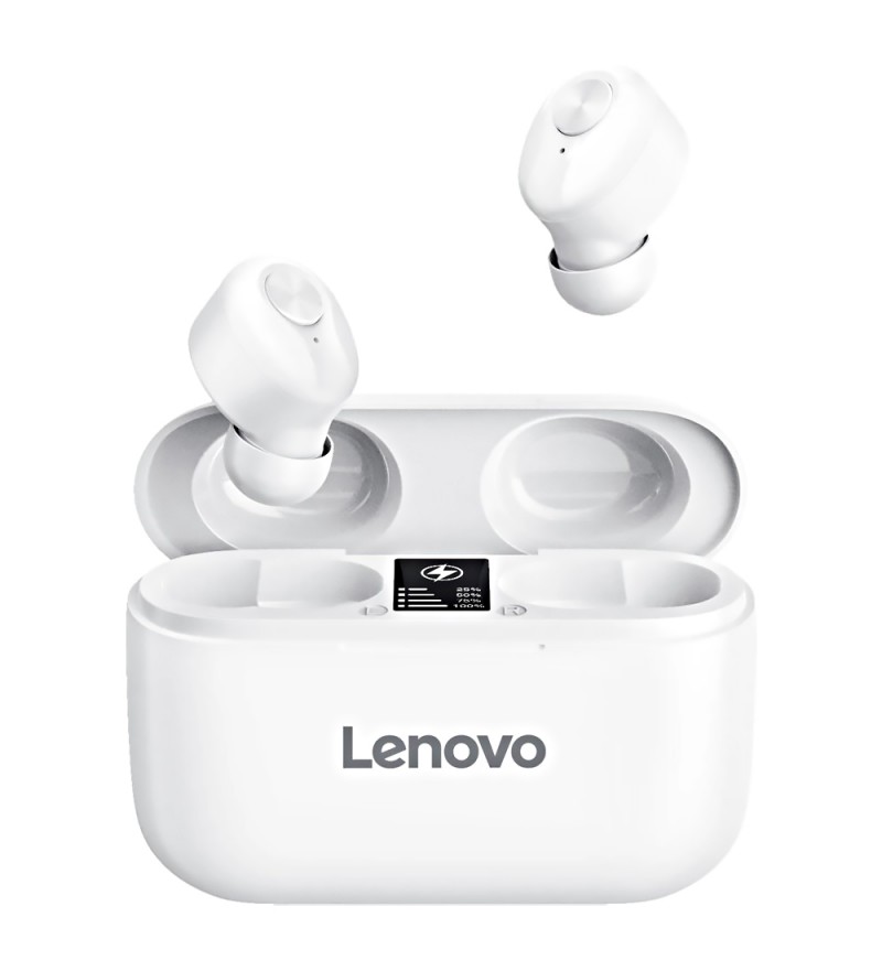 Auriculares Inalámbricos Lenovo True Wireless Stereo Earbuds HT18 Bluetooth/Micrófono - Blanco