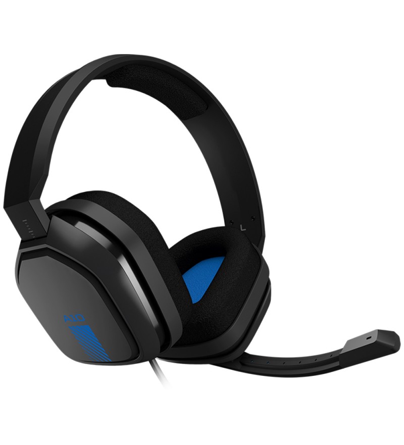 Headset Logitech Astro A10 Gaming con Micrófono Retráctil/Driver de 40 mm - Negro/Azul