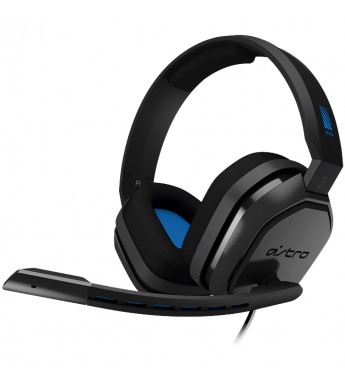 Headset Logitech Astro A10 Gaming con Micrófono Retráctil/Driver de 40 mm - Negro/Azul