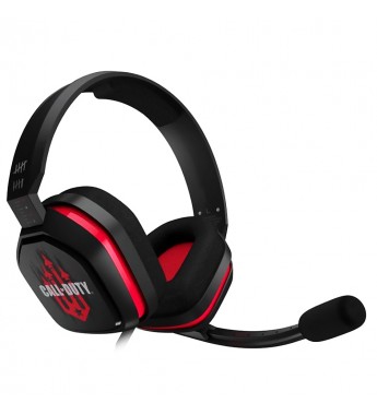 Headset Logitech Astro A10 Call Of Duty Gaming con Micrófono Retráctil/Driver de 40 mm - Negro/Rojo