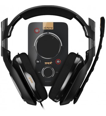 Headset Logitech Astro A40 + Mixamp M8 Gaming con Micrófono Retráctil/Driver de 40 mm - Negro