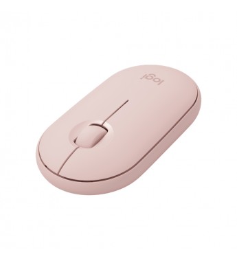 Mouse Inalámbrico Logitech Pebble M350 - Rosa