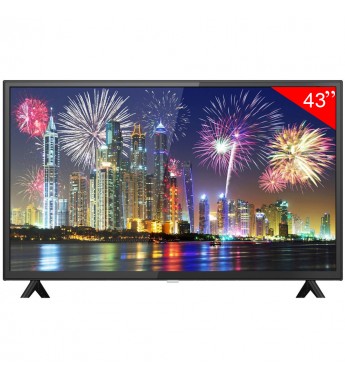 Smart TV LED de 43" Luxor LX-E43DM1100 4K UHD con Bluetooth/Wi-Fi/Bivolt - Negro