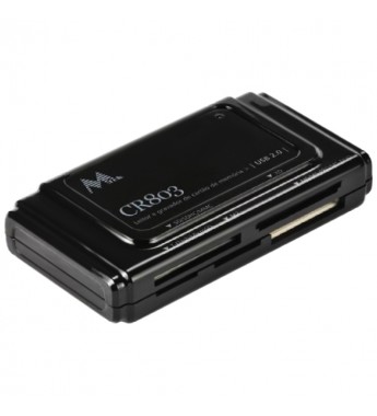 Lector y Grabador de Tarjetas de Memoria Mtek CR803P USB (6 Slots) - Negro