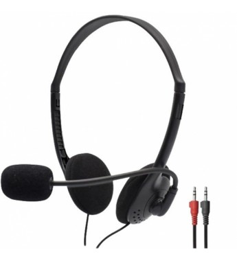 Auricular Headset Mtek HS516-PC con Micrófono - Negro