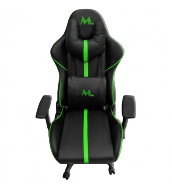 Silla Gamer Mtek MK02-G - Negro/Verde