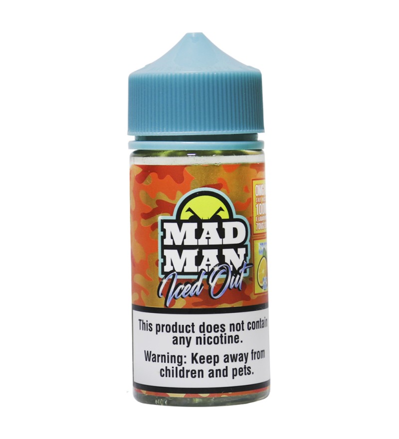 Esencia para Vaper MADMAN Crazy Orange Ice Sin Nicotina - 100 mL