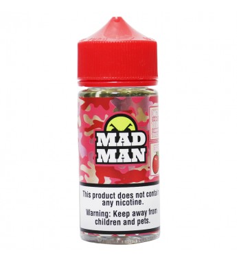 Esencia para Vaper MADMAN Crazy Strawberry Sin Nicotina - 100 mL
