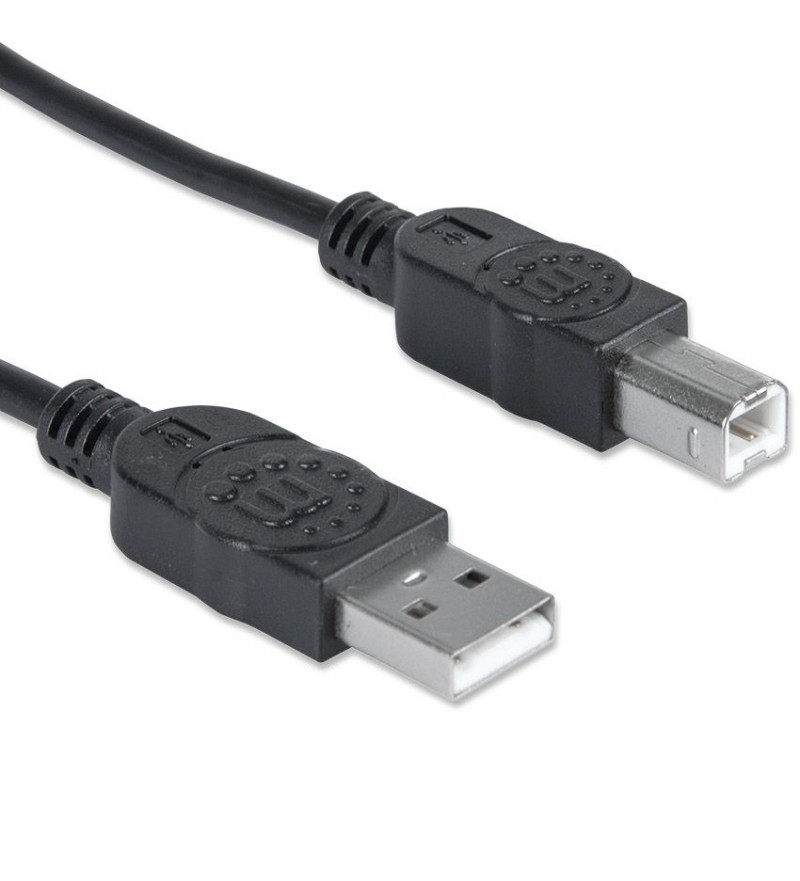 Cable USB para Impresora Manhattan 337779 5m - Negro