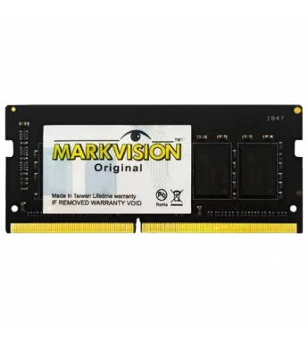 Memoria RAM para Notebook Markvision de 16GB MVD416384MSD-24 DDR4/2400MHz - Negro
