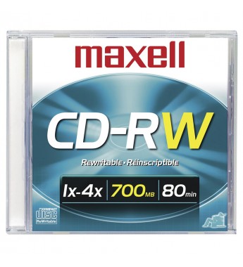 CD-RW Maxell Slim Case de 700MB/80 min