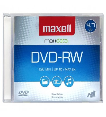 DVD-RW Maxell Maxdata Slim Case de 4.7GB/120 min