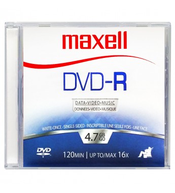 DVD-R Maxell Slim Case de 4.7GB/120 min