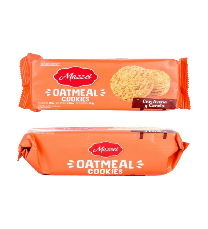 Galletita Mazzei Oatmeal Cookies con Avena y Canela - 115g