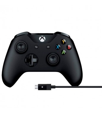 Control Inalámbrico Xbox One 1708 con Cable/Bluetooth - Negro
