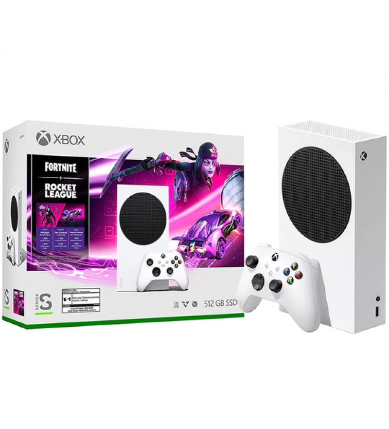 Consola Microsoft Xbox One Serie S Fortnite y Rocket League de 512GB Bivolt - Blanco