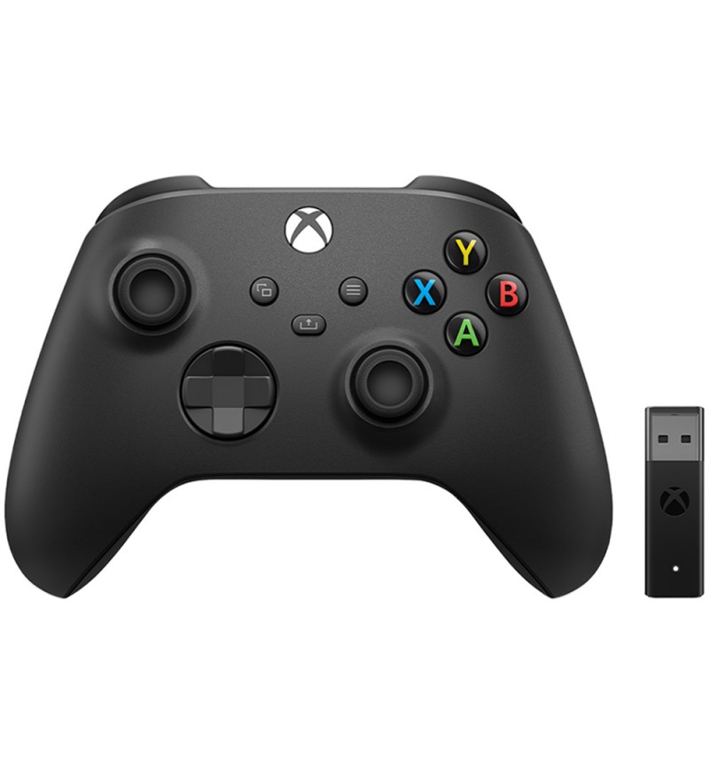 Control Inalámbrico Xbox One 2041 con Adaptador Inalámbrico/Bluetooth - Negro