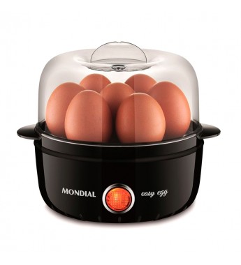 Máquina para Cocinar Huevos Mondial Easy Egg EG-01 de 360W/hasta 7 huevos/220V - Negro
