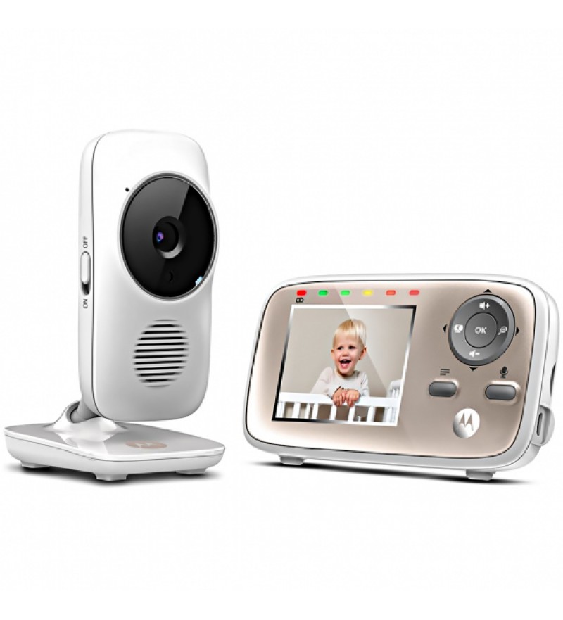 Monitor digital de video para bebés Motorola MBP667 de 2.8" con WiFi - Blanco