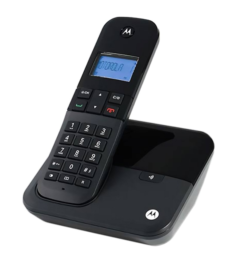 Teléfono Inalámbrico Motorola M4000 con Identificador de Llamadas - Negro