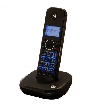 Teléfono Inalámbrico Motorola MOTO550id con Identificador de Llamadas - Negro