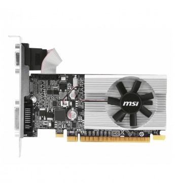 Placa de Vídeo MSI GeForce 210 N210-MD1G/D3 con 1GB DDR3/589MHz/ HDMI/DVI-D/VGA