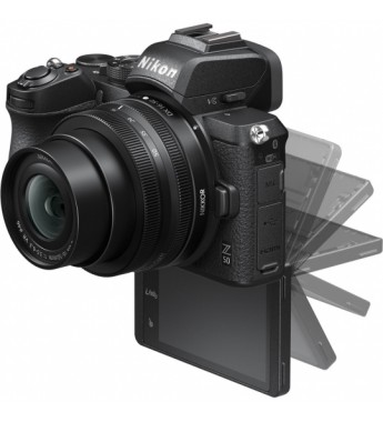 Cámara Mirrorless Nikon Z 50 DX 16-50 Kit de 20.9MP con Pantalla 3.2" Wi-Fi/Bluetooth - Negro