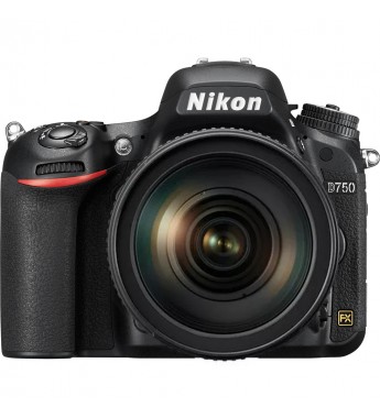 Cámara DSLR Nikon D750 de 24.3MP/Full HD con Pantalla 3.2/Wi-Fi/EXPEED 4 + Objetivo AF-S NIKKOR 24-120 mm f/4G ED VR - Negro