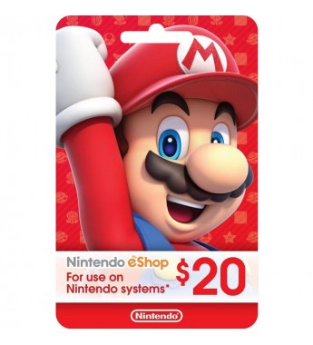 Tarjeta Nintendo eShop Gift Card de 20USD