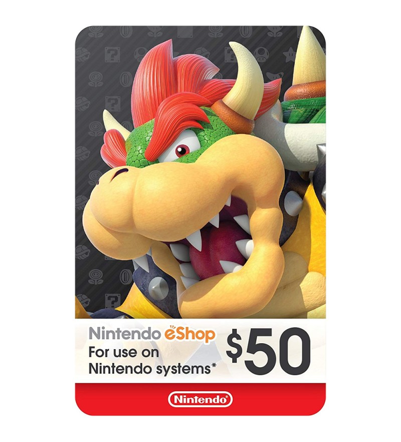 Tarjeta Nintendo eShop Gift Card de 50USD