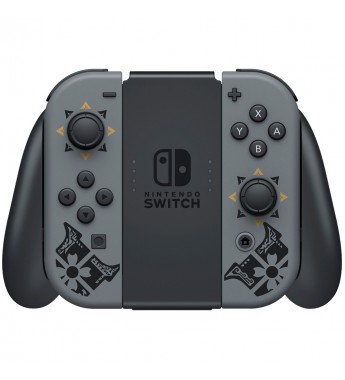 Consola Portátil Nintendo Switch HAD S KGALG USZ Monster Hunter Rise Deluxe Edition con Wi-Fi/Bluetooth/HDMI Bivolt - Gris/Dorado