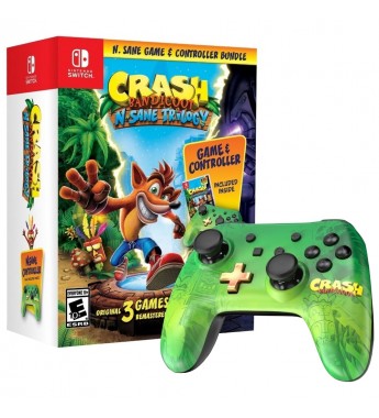 Juego para Nintendo Switch Crash Bandicoot Nsane Trilogy + Control Pro - Verde