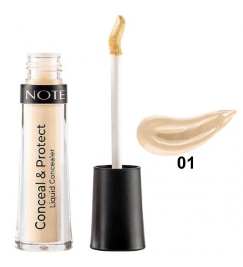Corrector Líquido Note Conceal & Protect Liquid Concealer 01 Ligth Sand - 4.5mL