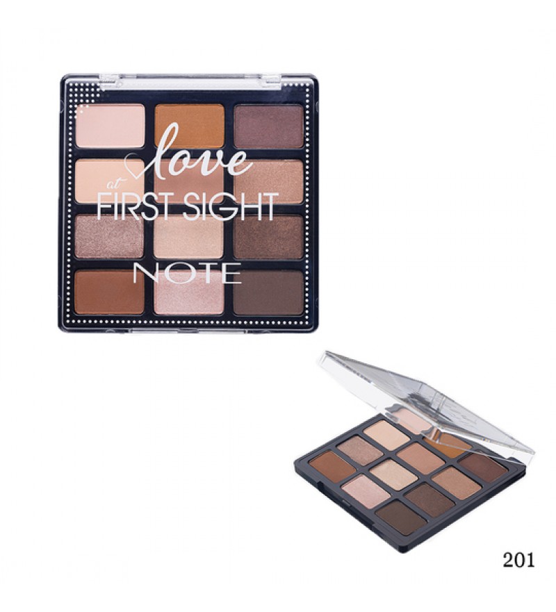 Paleta de Sombras Note Love At First Sight Eye Shadow Palette 201 Daily Routine - 12 Tonos