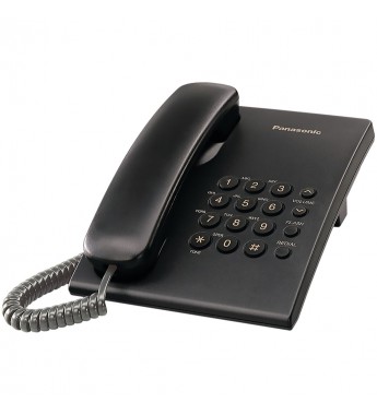Teléfono Panasonic KX-TS500 RJ11 - Negro