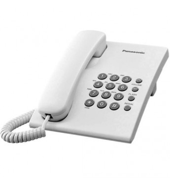 Teléfono Panasonic KX-TS500 RJ11 - Blanco