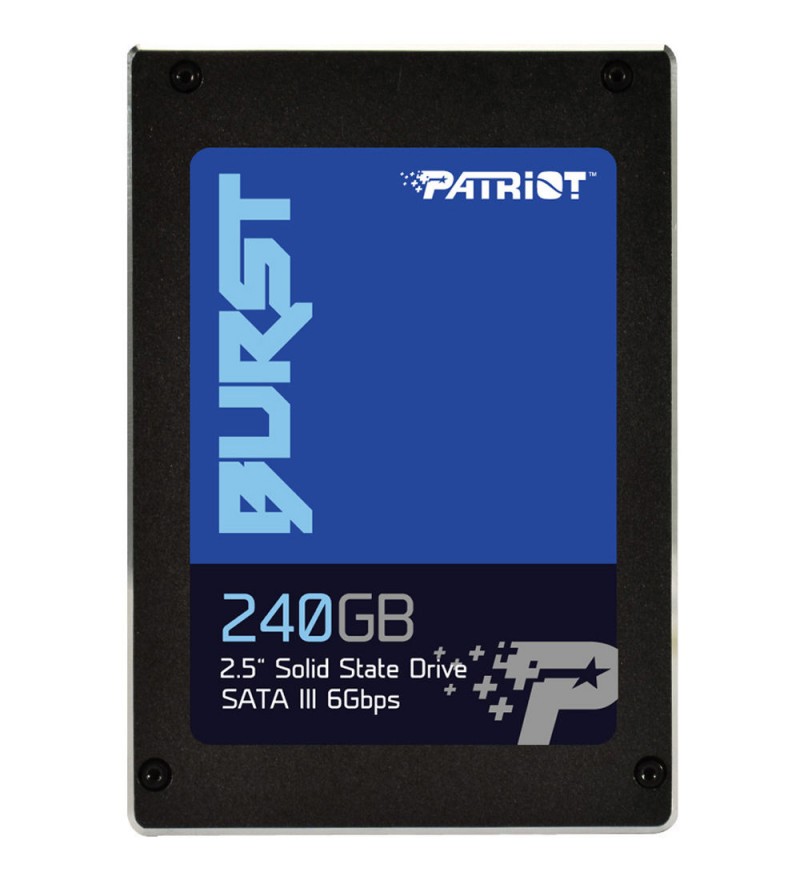 SSD 2.5" Patriot Burst PBU240GS25SSDR de 240GB hasta 560MB/s de Lectura - Negro