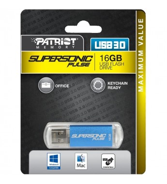 Pendrive Patriot Supersonic Pulse PSF16GSPUSB 3.0 de 16GB - Azul