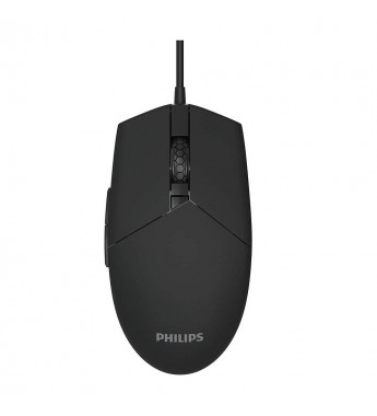 Mouse Gaming Philips SPK9304 con 6 botones / 6400 de DPI ajustable - Negro 
