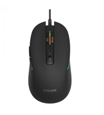 Mouse Gaming Philips SPK9414 con 7 botones / 3600 de DPI ajustable - Negro 