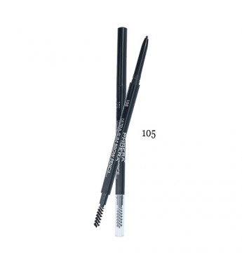 Lápiz De Cejas Phoera Ultra-slim Brow Pencil 105 Black - 0.08 g